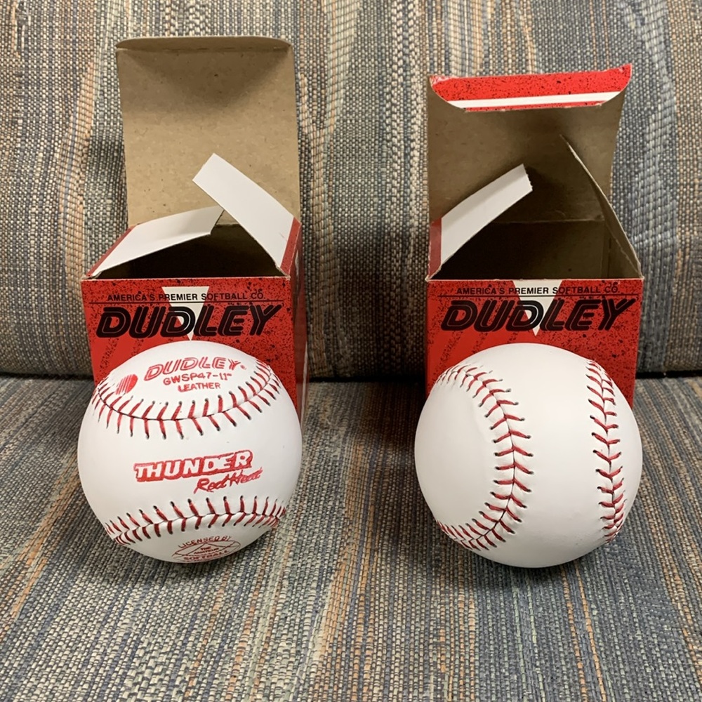 Vintage Dudley Red Thunder GWSP-47 (11 inches) Official Softballs